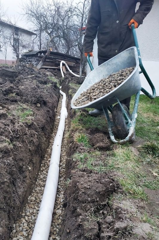 French Drain Setup