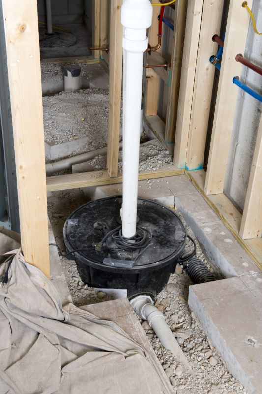 Basement Drainage Installation detail
